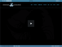 Tablet Screenshot of hrvojegolubic.com